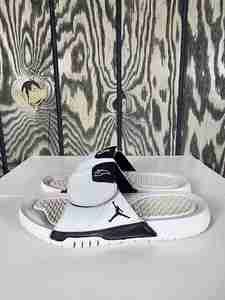 Air Jordan Hydro XI 11 Retro White/Black Men Size 12 Slides AA1336 117